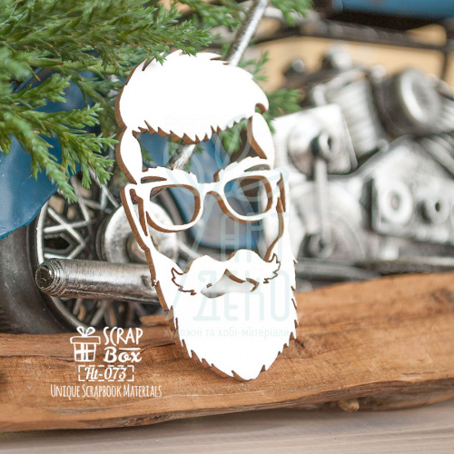 Чипборд "Хіпстер" в окулярах", Скрапбокс