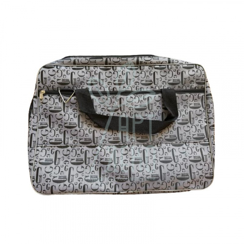 Папка з тканини "Євро", А3 (29,7х42 см), жорстка, чорні літери "G" на сірому фоні, Україна