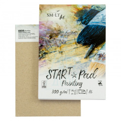 Склейка для змішаних технік STAR T Mixed media, А6 (10,5х14,8 см), 300 г/м2, 20 л/, SMILTAINIS