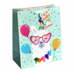 Пакет подарунковий "Блакитна лама", 37х29х12,5 см, Україна