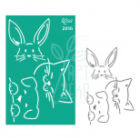 Трафарет багаторазовий самоклеючий, елементи та написи, №2816, серія "Kids", 13х20 см, ROSA Talent