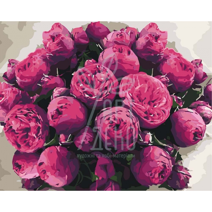 Набір для розпису за номерами "Шикарний букет", 40х50 см, Ідейка
