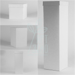 Коробка декоративна, біла, 10х10 см, Україна