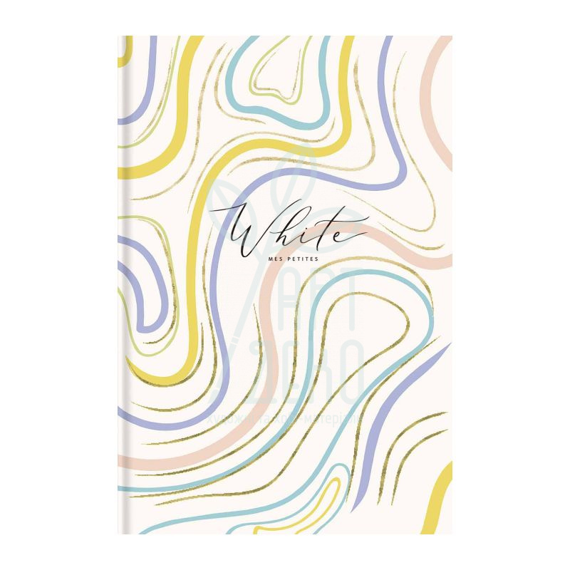 Зошит для записів, B5 (25х17,6 см), Soft Touch+тиснення, білий блок, клітинка, 80 л, Школярик