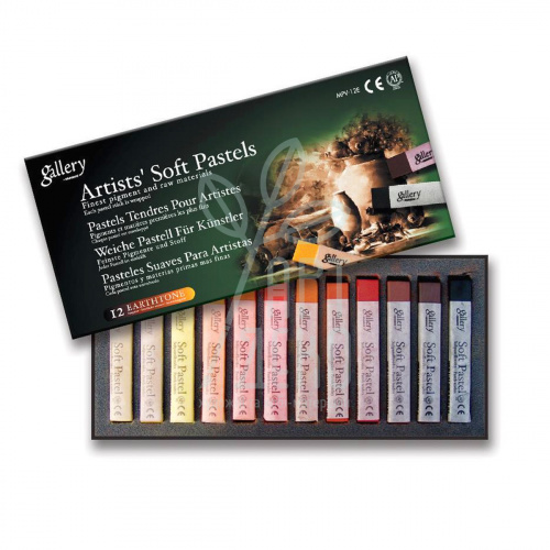 Набір пастелі сухої Gallery Artist Soft Pastels Earthtone MPV-12Е, 12 шт, MUNGYO