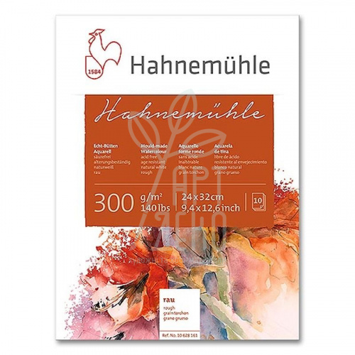 Склейка для акварелі Rough, 24х32 см, 300 г/м2, 10 л., Hahnemuhle