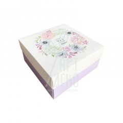 Коробка декоративна "Квітковий віночок", 20х20х10 см, Україна
