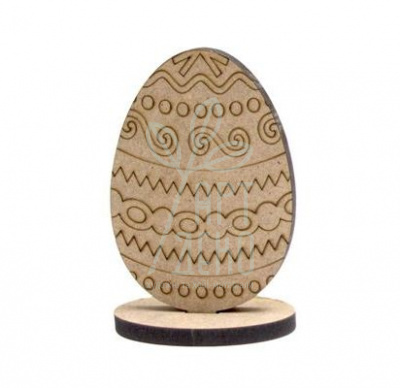 Набір заготовок "Яйце 8", на підставці, МДФ, 8,5х6х0,6 см, 2 шт., ROSA Talent