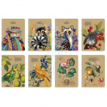 Блокнот для записів, спiраль, А6 (10,5х14,8 см), 70 г/м2, клітинка, кремовий блок, 80 л., Школярик