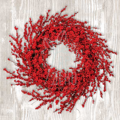 Серветка для декупажу "Berries Wreath", 33х33 см, Нідерланди