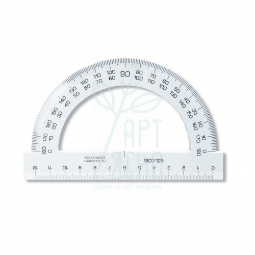 Транспортир пластиковий 180°/120 мм, KOH-I-NOOR