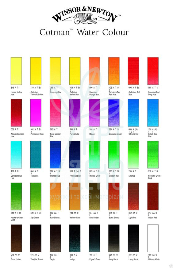 Набір акварельних фарб Cotman Mini Plus Half Pens, 8 шт., + пензлик, Winsor & Newton