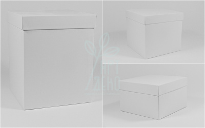 Коробка декоративна, біла, 16х16 см, Україна