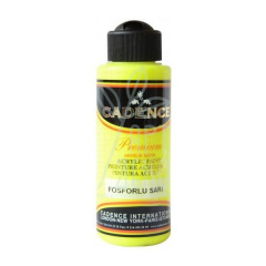 Фарба акрилова Premium Acrylic Paint, Флуоресцентний жовтий, 70 мл, Cadence