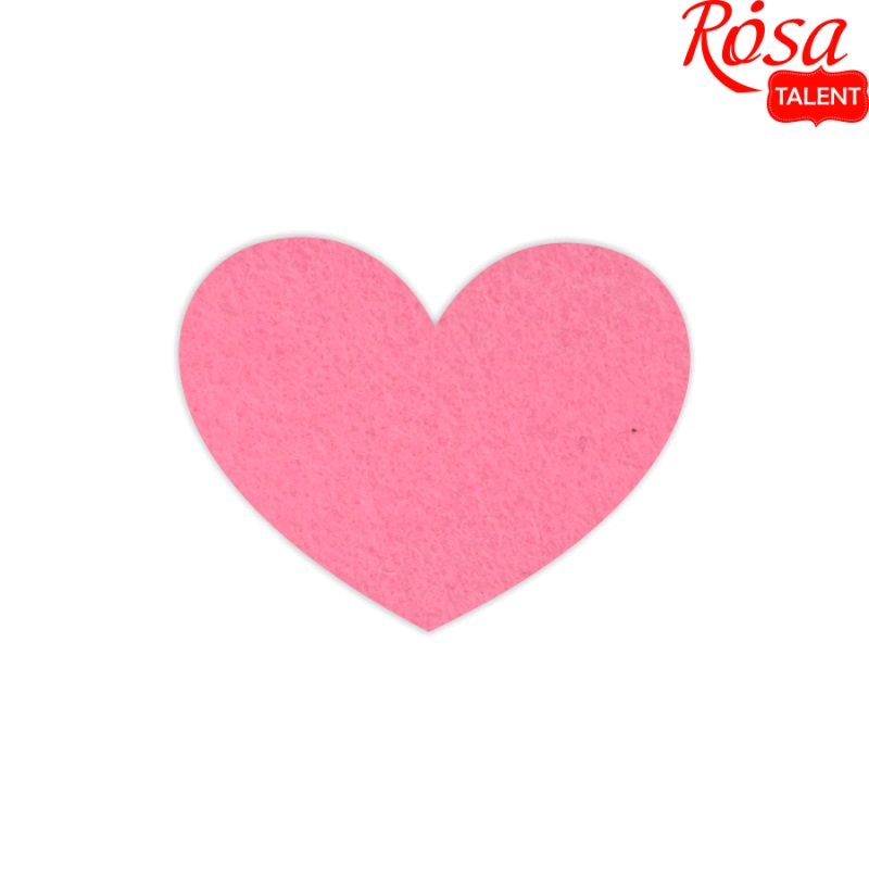 Набір заготовок з фетру "Серця" 5, 6х4,7 см, 10 шт., ROSA TALENT