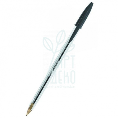 Ручка кулькова Cristal Original, чорна, 1,0 мм, Bic