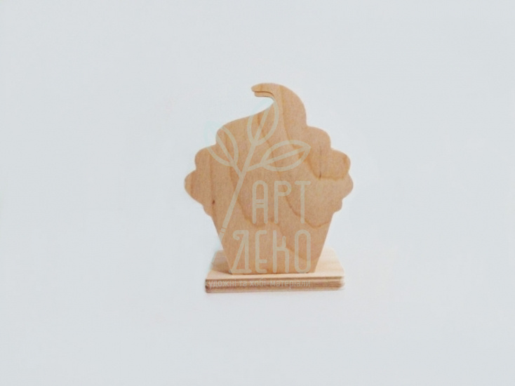 Серветниця "Тістечко", вільха, 12х10х5 см, Україна