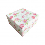 Коробка подарункова "Піони", 20х20х10 см, Україна