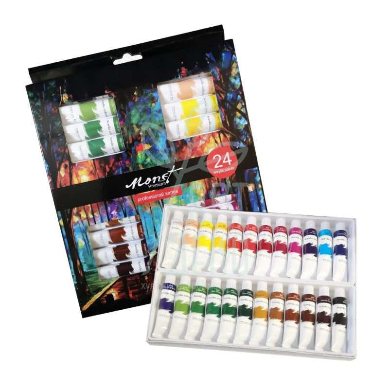 Набір акрилових фарб Professional Series, 24х12 мл, Monet 