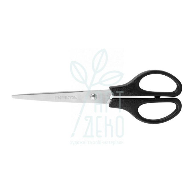 Ножиці канцелярські, 20 см, чорні, Axent