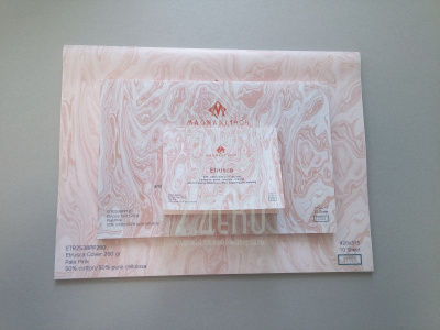 Склейка для пастелі, графіту, вугілля Etrusca Cover Pale Pink, 15,5х11,5 см, 260 г/м2 10 л., Magnani
