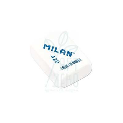Гумка 420, прямокутна, 40x30x13 мм, асорті кольорів, Milan