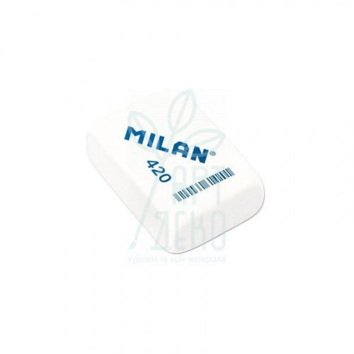 Гумка 420, прямокутна, 40x30x13 мм, асорті кольорів, Milan
