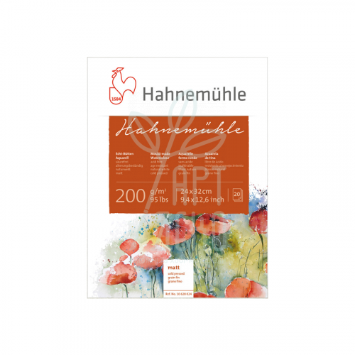 Склейка для акварелі Cold Press, 24х32 см, 200 г/м2, 20 л., Hahnemuhle