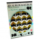 Кутики для альбомів і фотографій, конгрев, золото, 24 шт., Китай