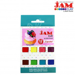 Набір полімерної глини Jam Clay "Cupcake", 12х20 г, ROSA