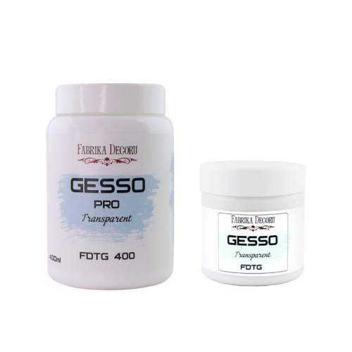 Грунт акриловий прозорий Gesso Transparent, Фабрика Декору