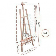 Мольберт буковий №40а1, макс. висота полотна 145 см, Україна