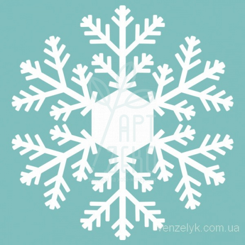 Чипборд "Сніжинка 12", Вензелик