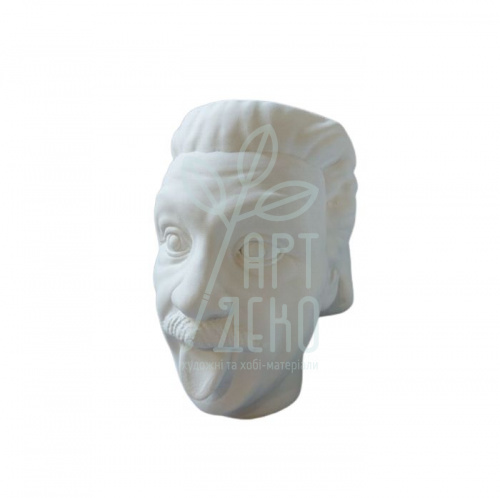 Гіпсова фігура-кашпо "Енштейн", 14х10 см, Україна