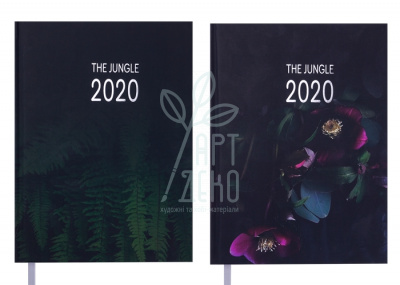 Щоденник датований 2020 THE JUNGLE, А5 (14,8х21 см), 336 л., Buromax 