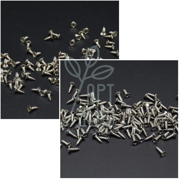 Саморізи, колір срібло, 10 г, Китай