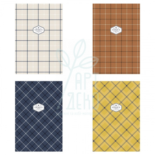 Зошит для записів, B5 (16,4х24,4 см), клітинка, кремовий блок, 80 л., Школярик