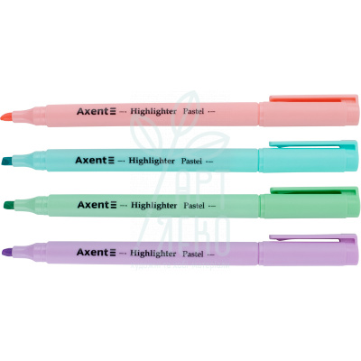 Маркер Highlighter Pastel 2533-A, клиноподібний, 2-4 мм, Axent