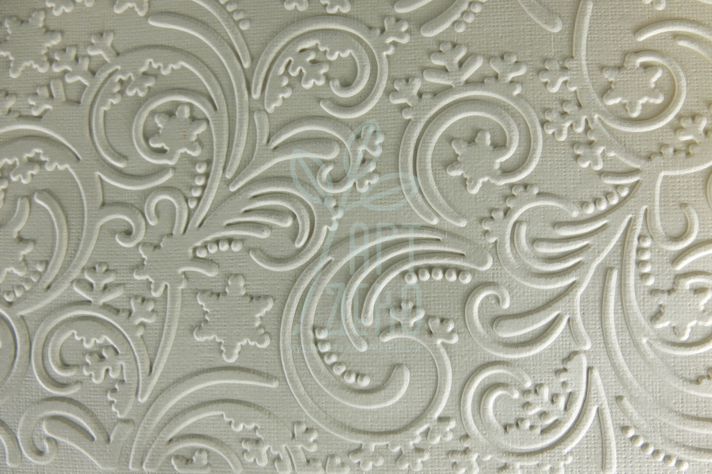 Папір текстурований, тиснений "Орнамент 1", бежевий, 13х18 см, Україна