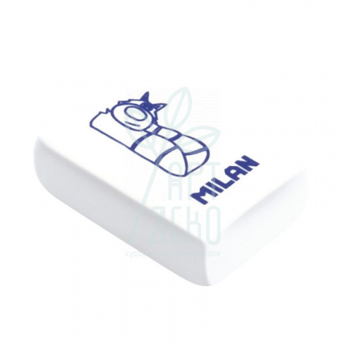 Гумка 4080, прямокутна, 28х19х10 мм, біла, Milan