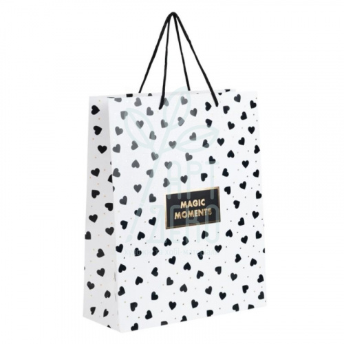 Пакет подарунковий Black&White, 26х32см, Axent