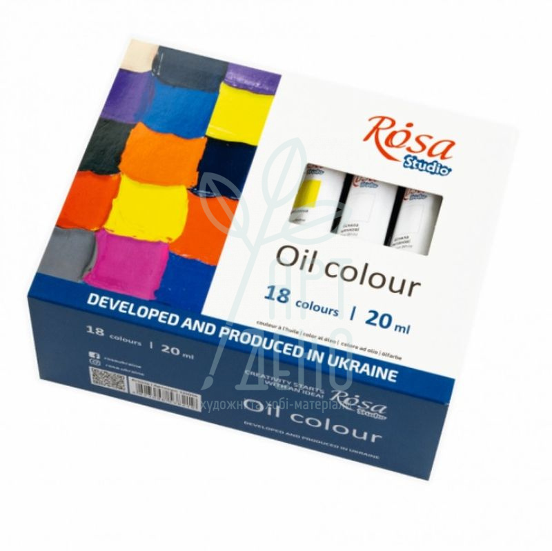Набір олійних фарб Studio, 18х20 мл, ROSA