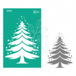 Трафарет багаторазовий самоклеючий Елементи та написи, №3051, серія "Новий рік",13х20см, ROSA Talent