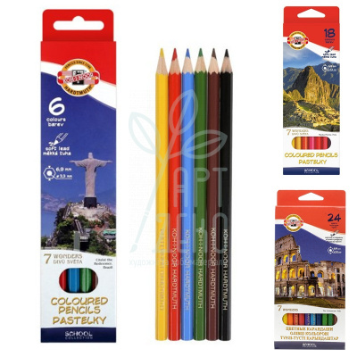 Набір олівців кольорових "7 чудес", KOH-I-NOOR