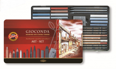 Набір художній Gioconda 8891, в металевій коробці, 39 предметів, KOH-I-NOOR