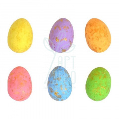 Яйце пінопластове "Декупаж", з золотими цятками, 6 см, кольори в асортименті