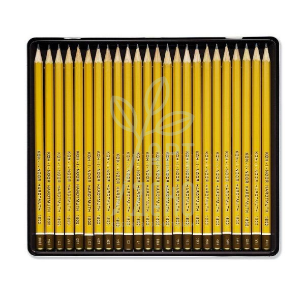 Набір олівців графітних, серія 1500, 8В-10Н, 24 шт, Koh-I-Noor