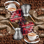 Серветка для декупажу "Заварна кава", 33х33 см, POL-MAK
