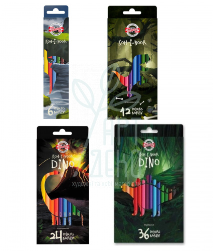 Набір олівців кольорових Dino, KOH-I-NOOR