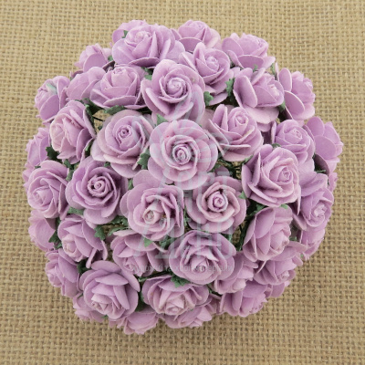 Квіти паперові Троянда Open Rose, фіолетова, 1 см, 10 шт., Тайланд